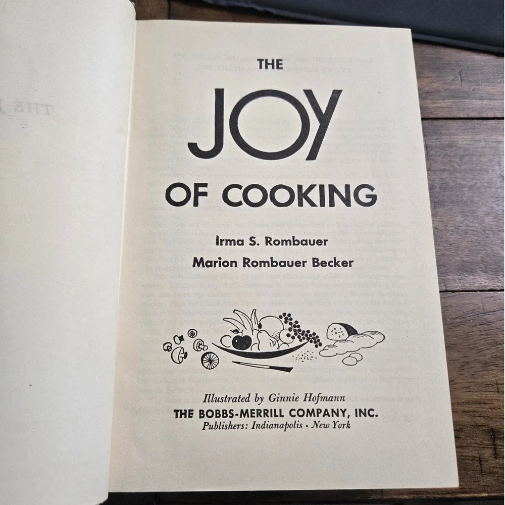 Bobbs-Merrill Joy of Cooking Cookbook Vintage Hardcover Revised Book